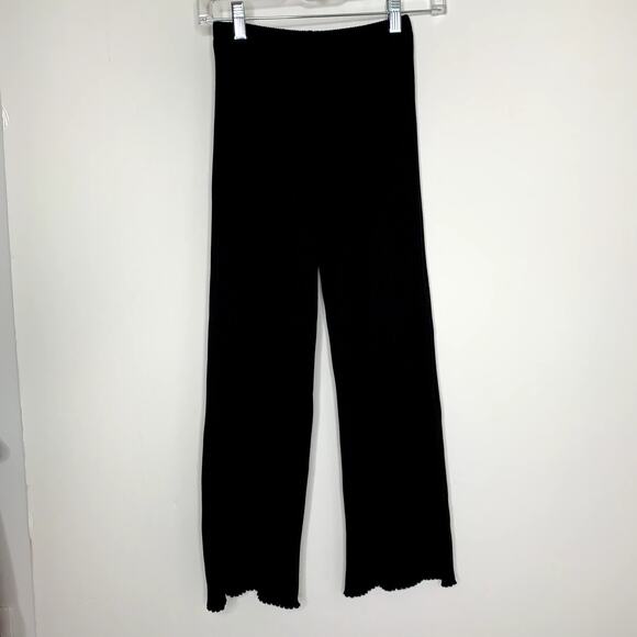 John Elliot Ginza Rib Cropped Pant Womens Black Size 0 USA Made - Picture 3 of 16
